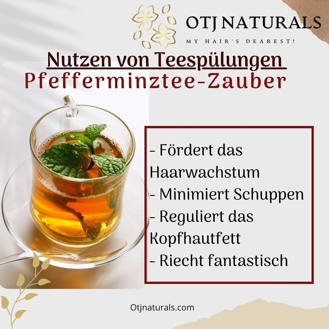 Pfefferminztee für die Haare - OTJ Naturals