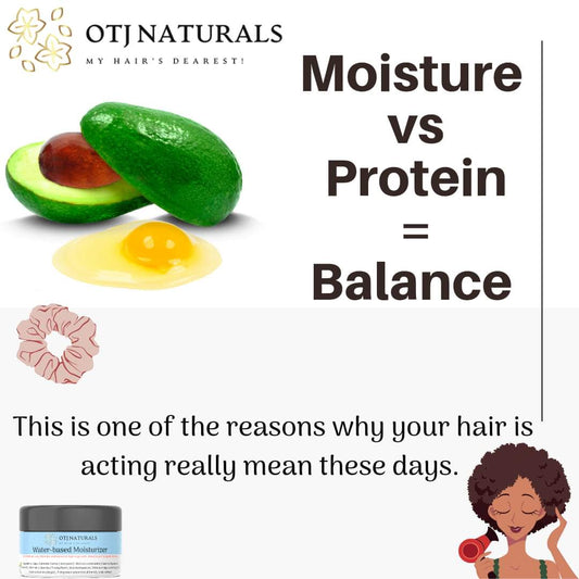 Protein oder Feuchtigkeit? Zu viel oder zu wenig? - OTJ Naturals