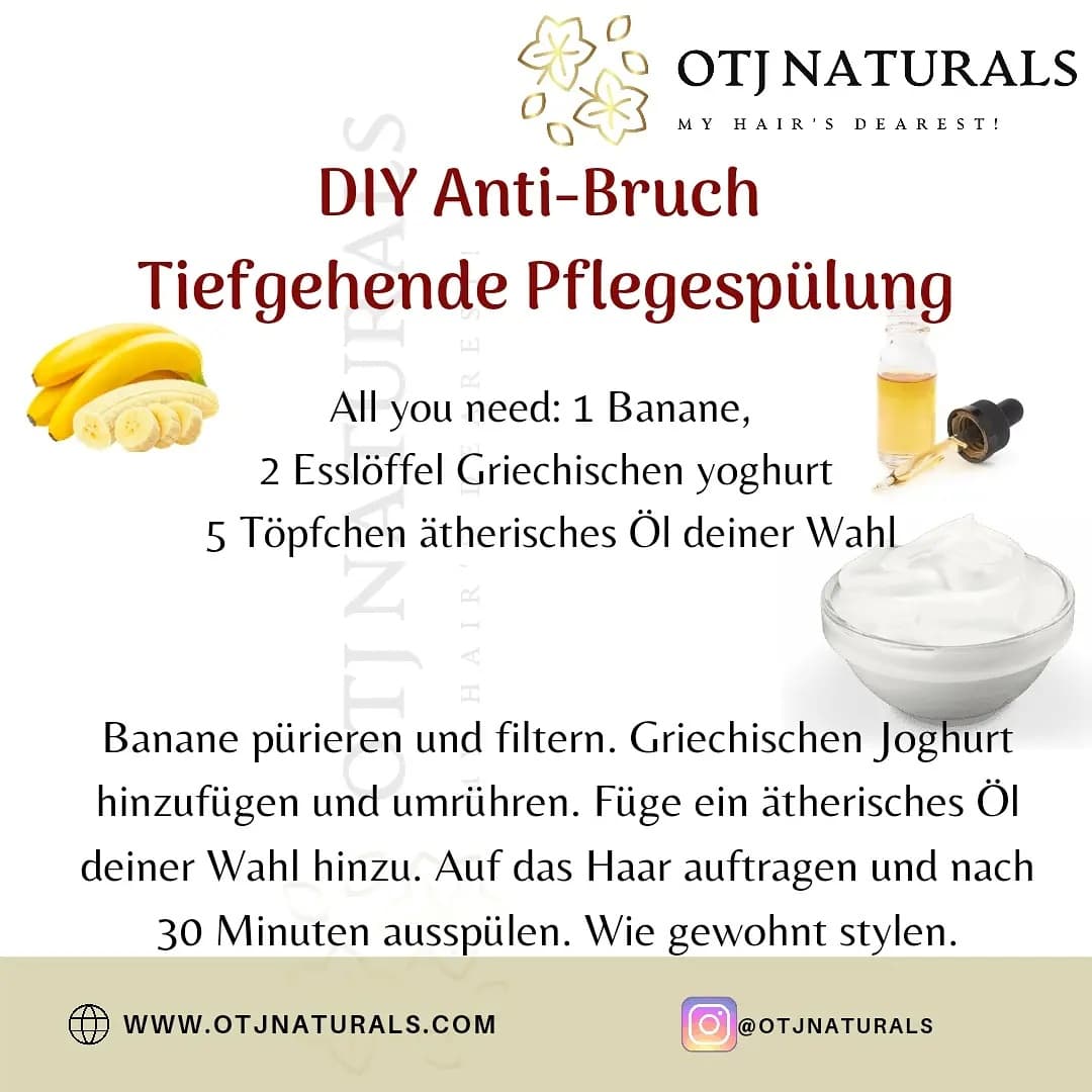 Tiefgehende Pflegespülung - OTJ Naturals