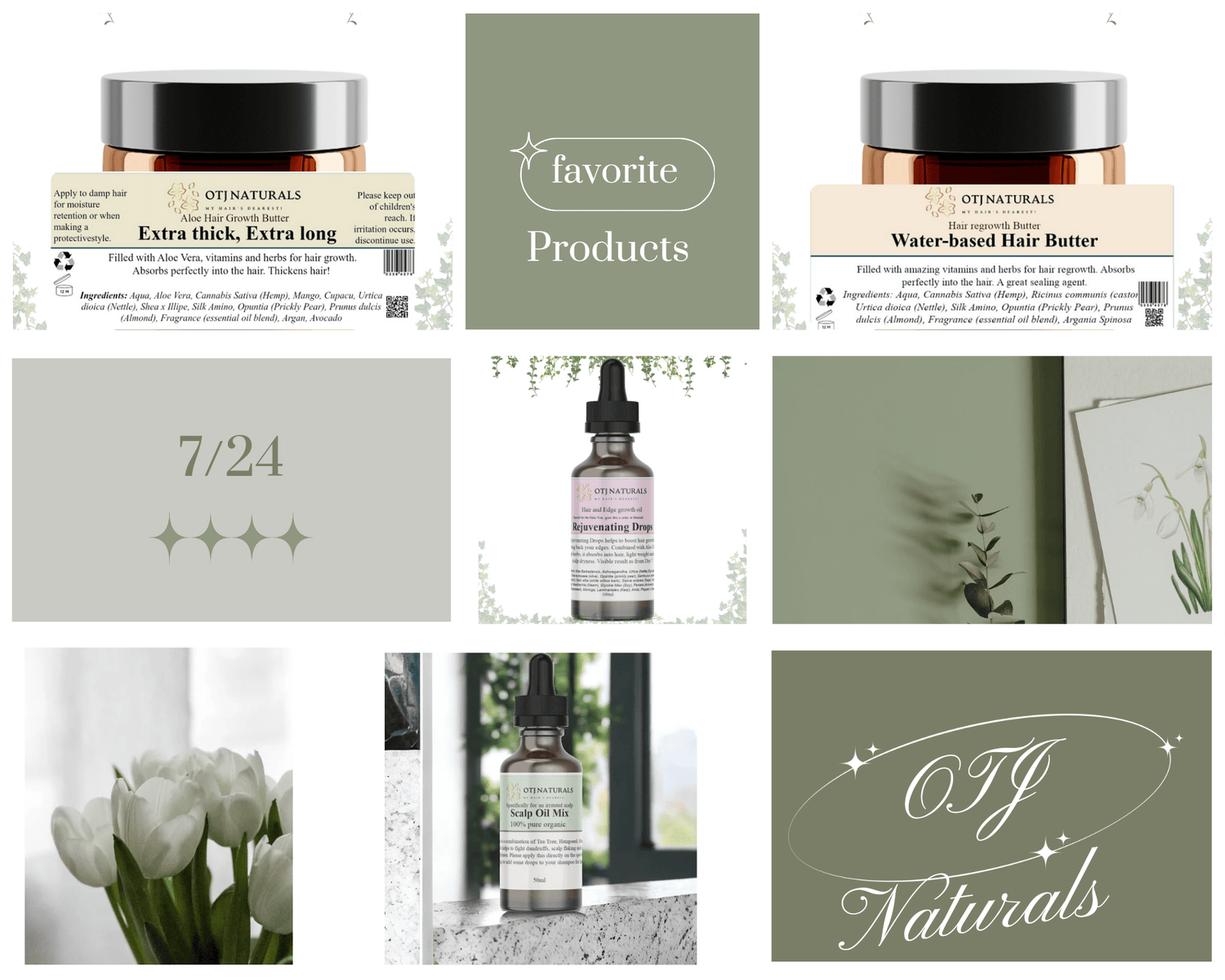 Hair Growth products - OTJ Naturals