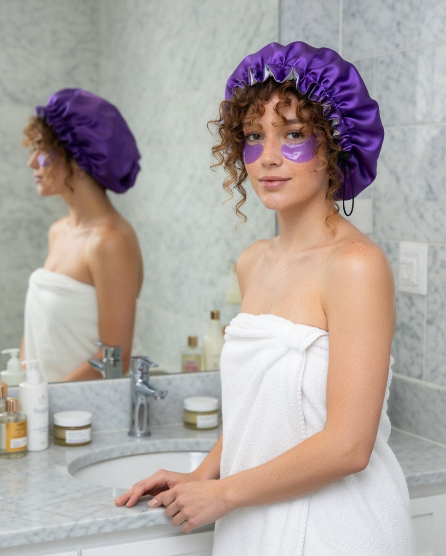 Mrembo Satin Bonnet – Handgemachte Schlafhaube für Naturlocken