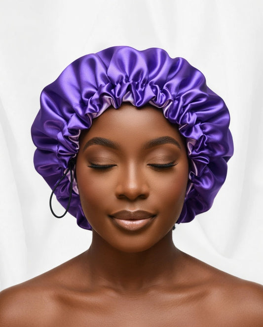 Mrembo Satin Bonnet – Handmade Sleep Cap for Natural Curls
