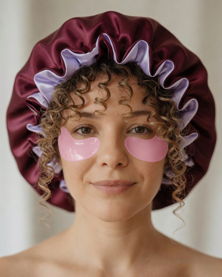 Premium Satin Schlafhaube – Luxus Haarschutz für Locken & Braids