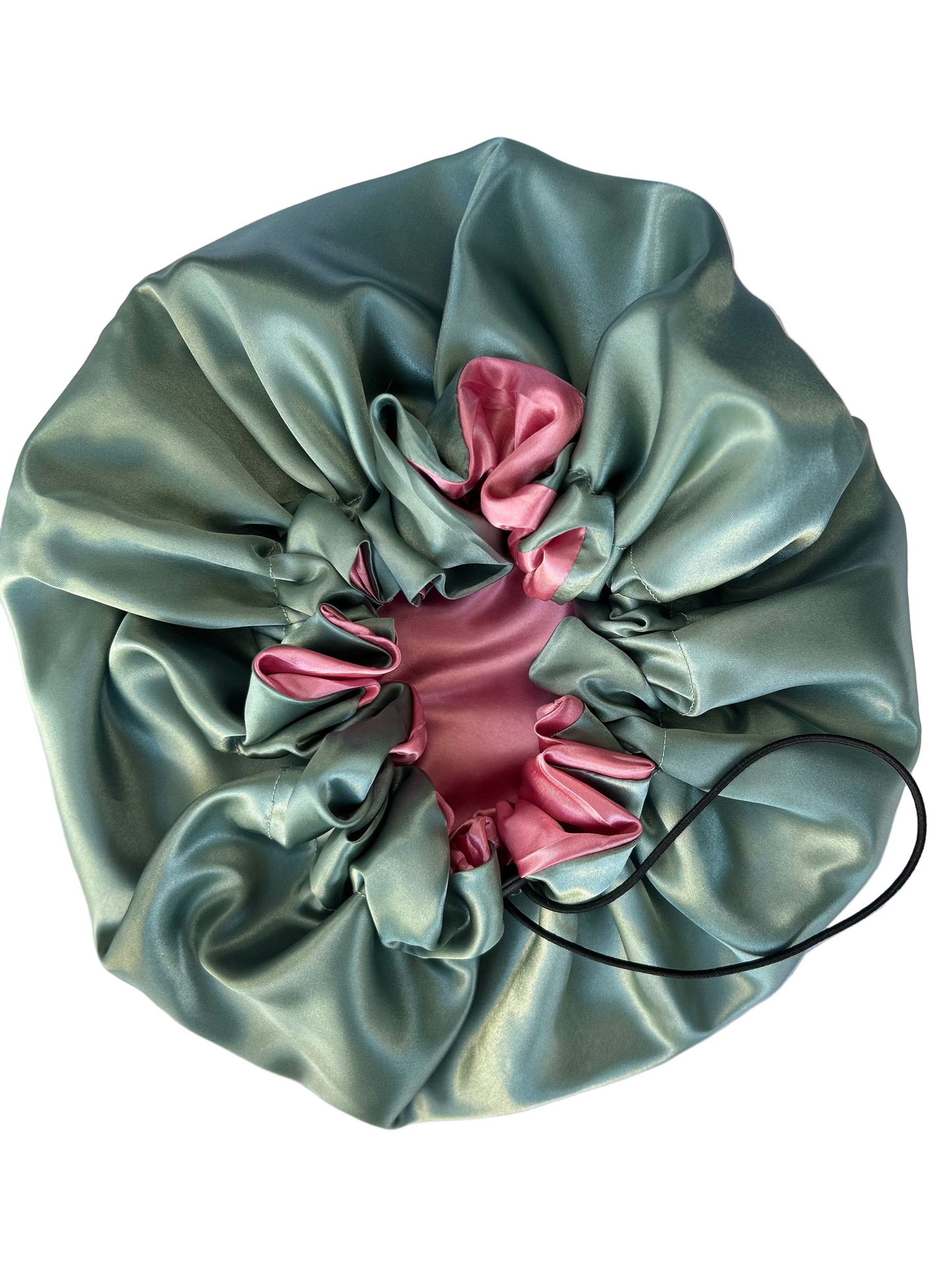 Nnena Premium Satin Bonnet – Doppellagige Schlafhaube für Locken