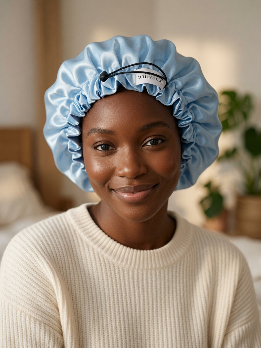 Osariemen Handgemachte Satin Hair Bonnets – Ultimativer Schutz für Locken & Afro-Haar
