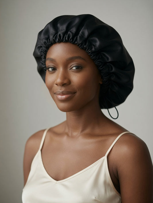 Ilehue Satin Bonnet – Handgemachte Schlafhaube für Lockenschutz
