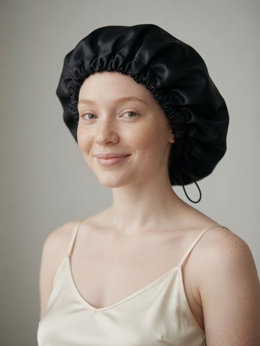Ilehue Satin Bonnet – Handmade Sleep Bonnet for Curl Protection
