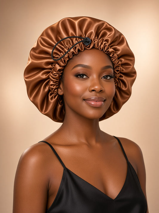 IMOSE Satin Bonnet – Handgemachte Schlafhaube für Locken & Schutz