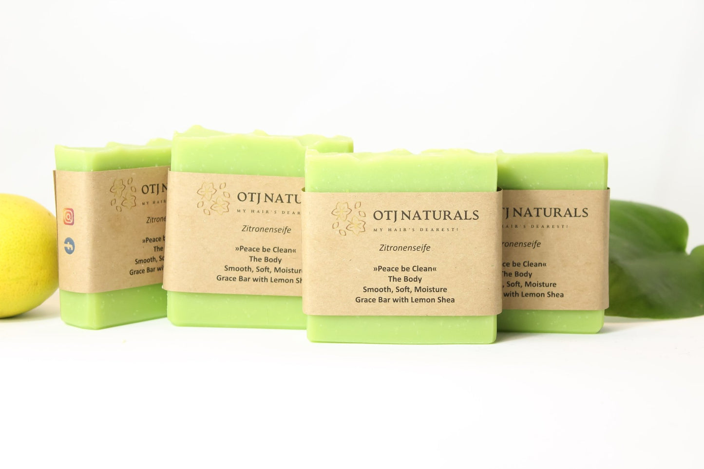 Grace Bar Body Soap with lemon shea - OTJ Naturals